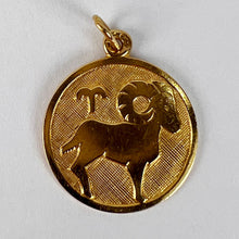 Load image into Gallery viewer, French Aries Zodiac 18K Gold Charm Pendant
