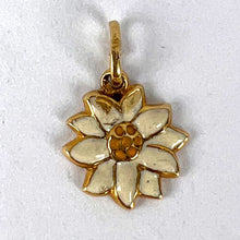 Load image into Gallery viewer, Daisy 9K Yellow Gold Enamel Charm Pendant
