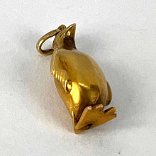 Load image into Gallery viewer, Penguin 14K Yellow Gold Charm Pendant
