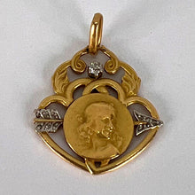 Load image into Gallery viewer, French Vernon Triumph of Love Cupid 18K Yellow Gold Diamond Love Pendant
