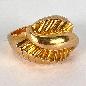 French Retro 18K Yellow Gold Ring