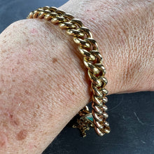 Load image into Gallery viewer, 18 Karat Yellow and Rose Gold Curb Link Bracelet

