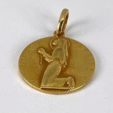 Load image into Gallery viewer, French Saint Bernadette Souberous Lourdes 18K Yellow Gold Charm Pendant
