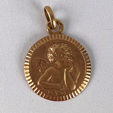 Load image into Gallery viewer, French Rafael’s Cherub 18K Rose Gold Charm Pendant
