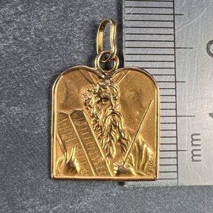 French Moses 18K Yellow Gold Charm Pendant