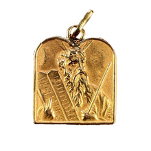 Load image into Gallery viewer, French Moses 18K Yellow Gold Charm Pendant
