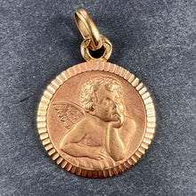Load image into Gallery viewer, French Rafael’s Cherub 18K Rose Gold Charm Pendant

