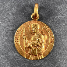 Load image into Gallery viewer, French Saint Pascal 18K Yellow Gold Charm Pendant
