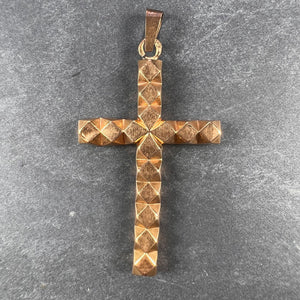 18K Yellow Gold Cross Pendant