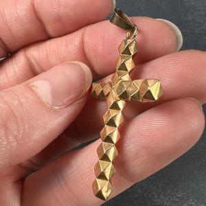 18K Yellow Gold Cross Pendant