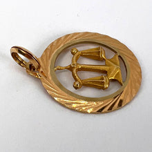 Load image into Gallery viewer, Zodiac Libra 18K Yellow Gold Charm Pendant
