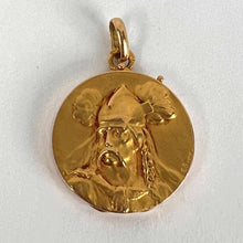 Load image into Gallery viewer, French Dropsy Vercingetorix Gaul 18K Yellow Gold Pendant Locket
