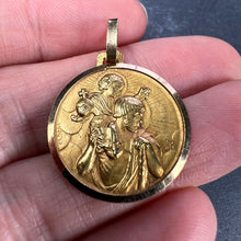 Load image into Gallery viewer, French Saint Christopher 18K Yellow Gold Charm Pendant
