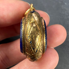 Load image into Gallery viewer, French Lapis Lazuli 18K Yellow Gold Charm Pendant
