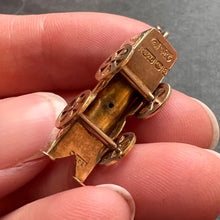 Load image into Gallery viewer, Steam Train Engine 9K Yellow Gold Charm Pendant
