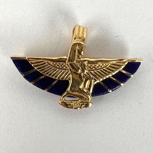 Egyptian Goddess Isis 18K Yellow Gold Pendant