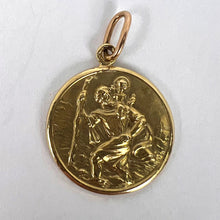 Load image into Gallery viewer, Saint Christopher 14K Yellow Gold Charm Pendant
