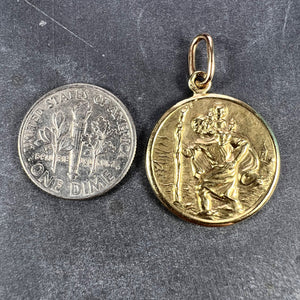 Saint Christopher 14K Yellow Gold Charm Pendant