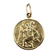 Load image into Gallery viewer, Saint Christopher 14K Yellow Gold Charm Pendant
