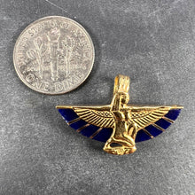 Load image into Gallery viewer, Egyptian Goddess Isis 18K Yellow Gold Pendant
