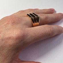 Load image into Gallery viewer, Retro French Ridged Rose Gold Ring
