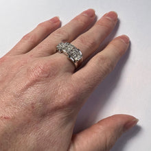 Load image into Gallery viewer, Diamond 18 Karat White Gold Bridge Ring
