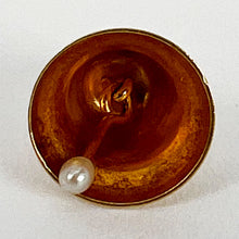 Load image into Gallery viewer, Ringing Bell 14K Yellow Gold Pearl Charm Pendant
