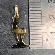 Load image into Gallery viewer, Deer 14K Yellow Gold Charm Pendant
