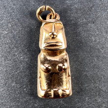 Load image into Gallery viewer, Easter Island Statue 18K Yellow Gold Charm Pendant
