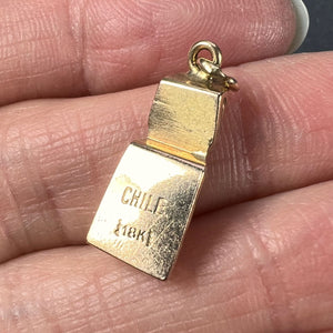 Easter Island Statue 18K Yellow Gold Charm Pendant