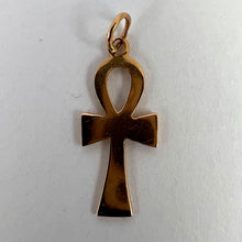 Load image into Gallery viewer, 18K Yellow Gold Ankh Charm Pendant
