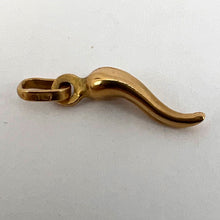 Load image into Gallery viewer, Cornicello Lucky Horn 18K Yellow Gold Charm Pendant
