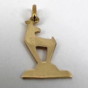 Deer 14K Yellow Gold Charm Pendant