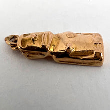 Load image into Gallery viewer, Easter Island Statue 18K Yellow Gold Charm Pendant
