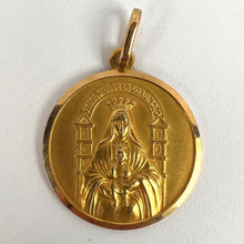Load image into Gallery viewer, Madonna and Child of Coromoto Venezuela 18K Yellow Gold Pendant Medal

