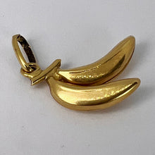 Load image into Gallery viewer, Bananas 18K Yellow Gold Fruit Charm Pendant
