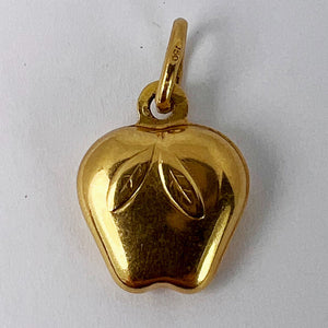 Apple 18K Yellow Gold Fruit Charm Pendant