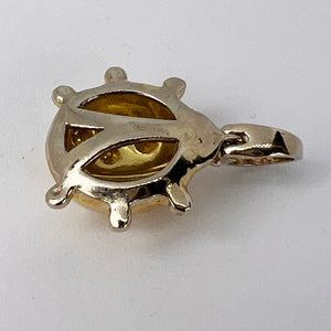 Ladybird 18K Yellow White Gold Charm Pendant
