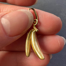 Load image into Gallery viewer, Bananas 18K Yellow Gold Fruit Charm Pendant
