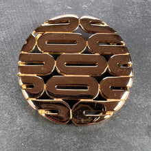 Load image into Gallery viewer, French Retro Oval Motif 18K Rose Gold Pendant
