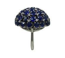 Load image into Gallery viewer, Sapphire Diamond Bombe Cocktail Ring
