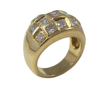 Load image into Gallery viewer, Princess Cut Diamond 18K Gold Ring
