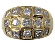 Load image into Gallery viewer, Princess Cut Diamond 18K Gold Ring
