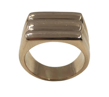 Load image into Gallery viewer, Retro French Ridged Rose Gold Ring
