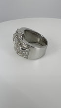 Load and play video in Gallery viewer, Art Deco Diamond Platinum Tank Ring

