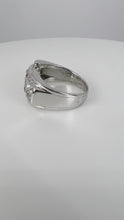 Load and play video in Gallery viewer, Diamond 18 Karat White Gold Bridge Ring
