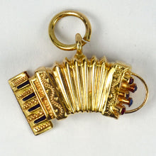 Load image into Gallery viewer, 18K Yellow Gold Accordion Charm Pendant
