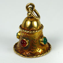 Load image into Gallery viewer, 18 Karat Yellow Gold Bell Charm Pendant
