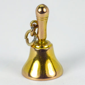 9K Yellow Gold Bell Charm Pendant