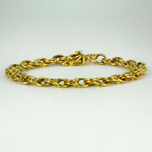 14K Yellow Gold Parallel Curb Link Bracelet